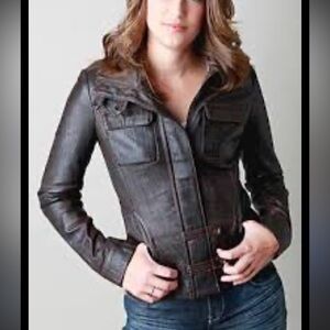 Vtg Danier Dark Brown chocolate Leather Jacket style #70313